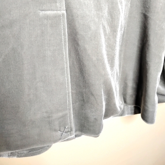 Chadwicks Velour Blazer Size 10 Party Cocktail Holiday Feminine Stretch Jacket - Picture 7 of 9